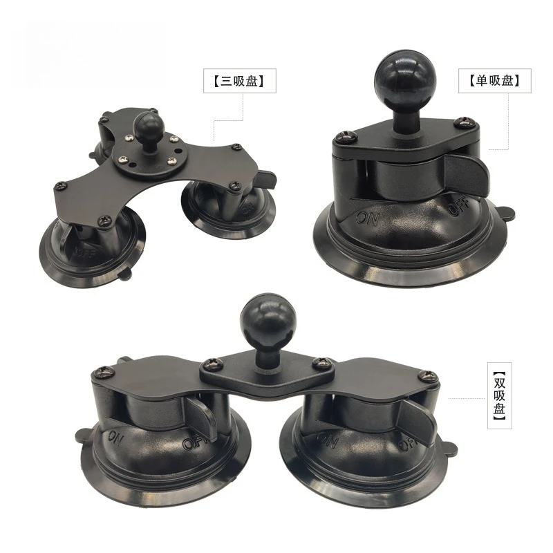 Car Windshield Glass Suction Cup Ball Mount Base Universal Fixed Bracket For Mobile Phone Two‑Way Radio Walkie Talkie Holder