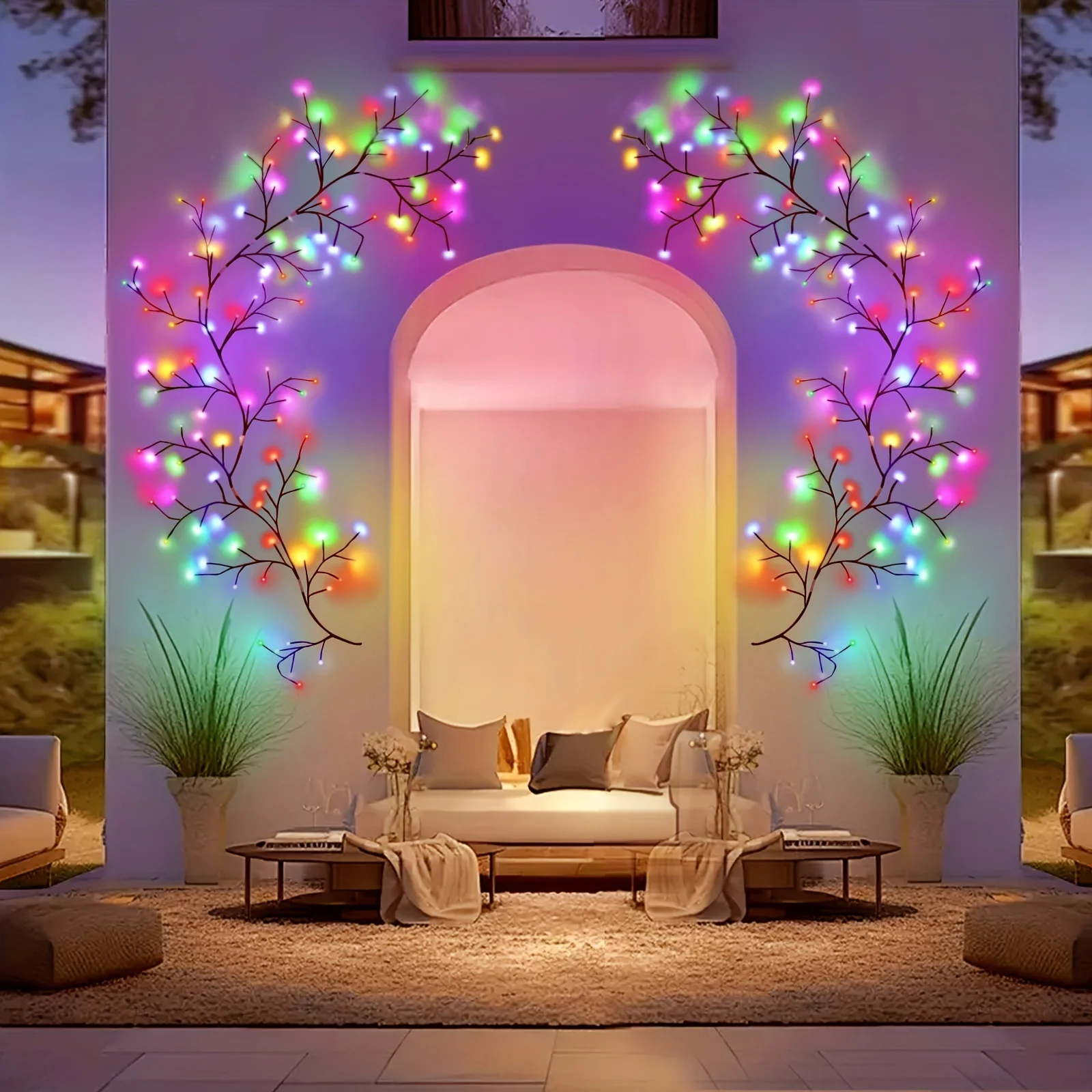 

Solar Willow Vine Lights 1.8m DIY LED Branch Light 8 Moeds Outdoor Waterproof Lamp for Home Wall Decor Christmas Garden Party