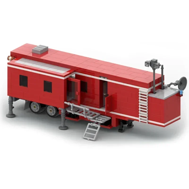 Modelo de coche urbano, ladrillos de construcción Moc, departamento de bomberos, tecnología de Tractor MAN TGX, bloques modulares, regalo, juguete de Navidad, conjunto DIY de montaje