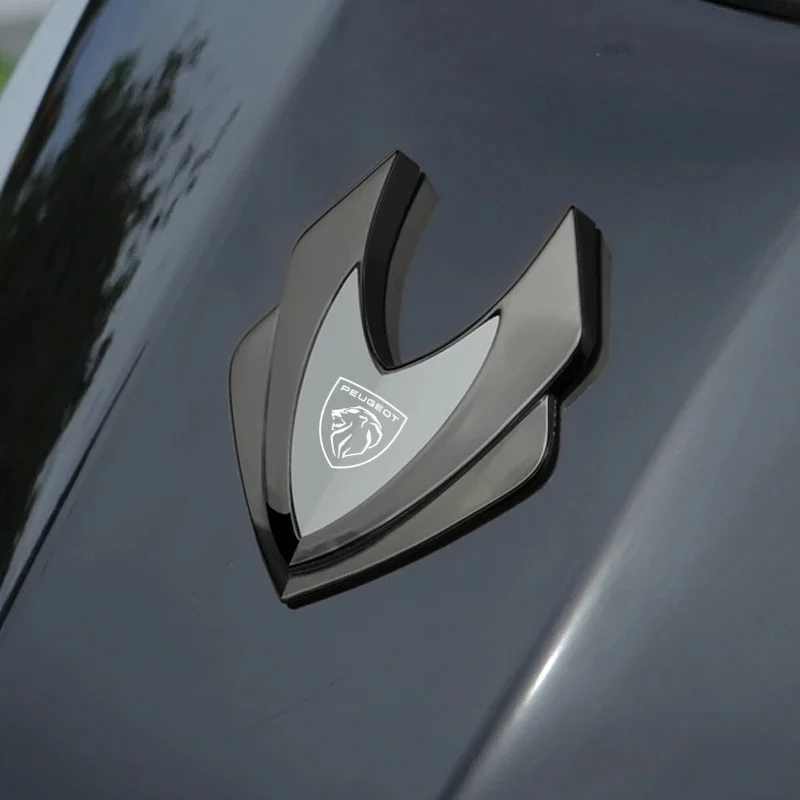 3D Metal Car Body Sticker Emblem Badge Rear Tail Trunk Decal For Peugeot 408 4008 308 3008 Rifter 5008 508 2008 208 301 RCZ