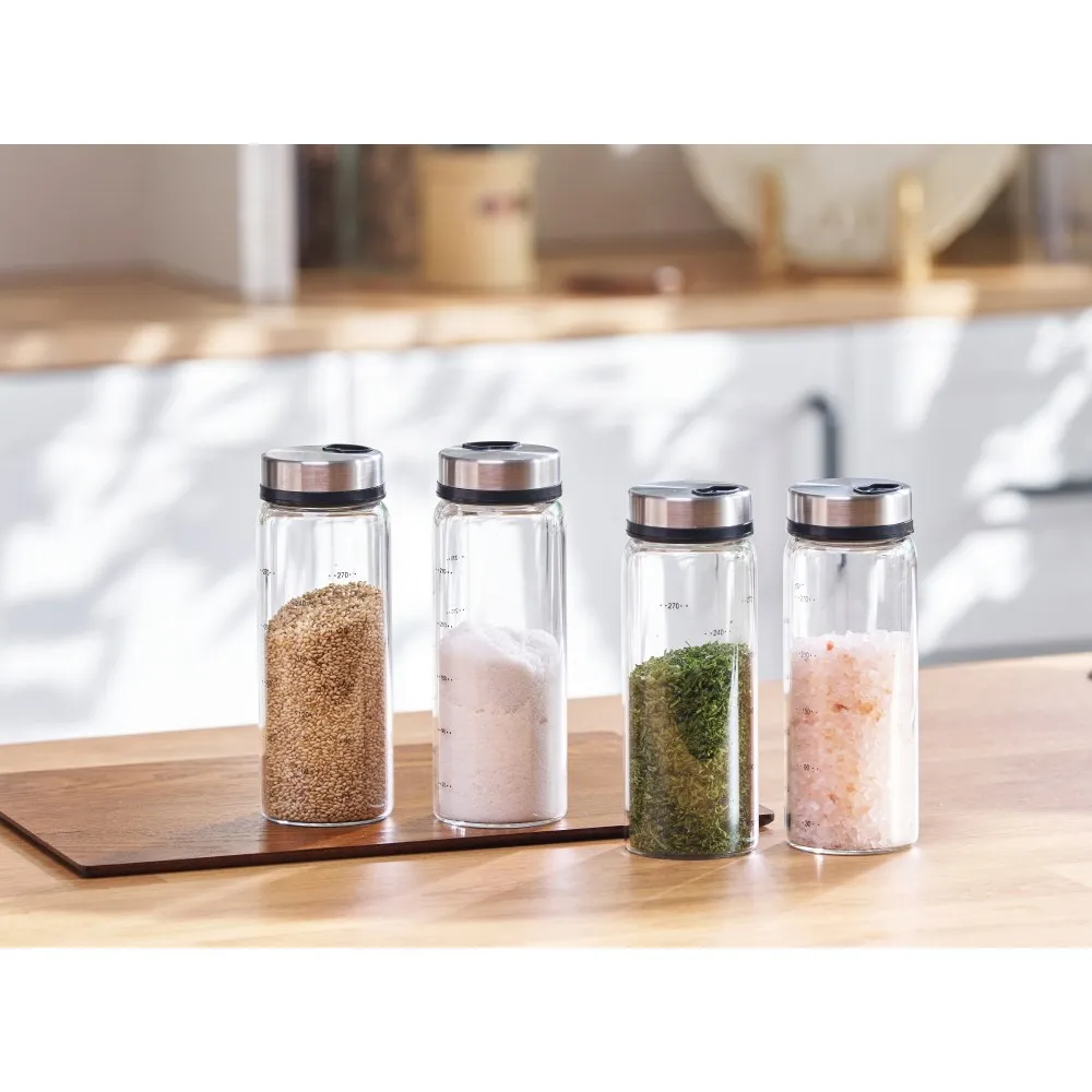 Obrázek 7: 일상쏙 3구 유리 양념통 세트 밀폐 조미료통 양념병 소금통, 300ml