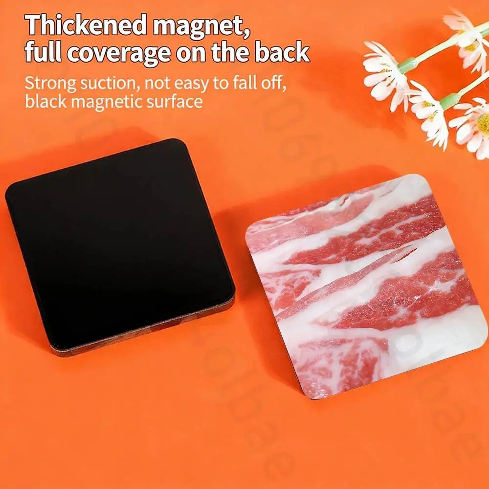 Funny Meat Design Fridge Magnets Magnetic Refrigerator Memorial Gifts For Kitchen Office Locker Travel Home Deco