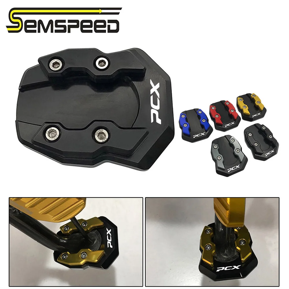 Side Stand Foot Motorcycle Side Stand Pad Plate Kickstand Enlarger Support Extension For Honda PCX125 PCX 150 PCX160 2018-2023