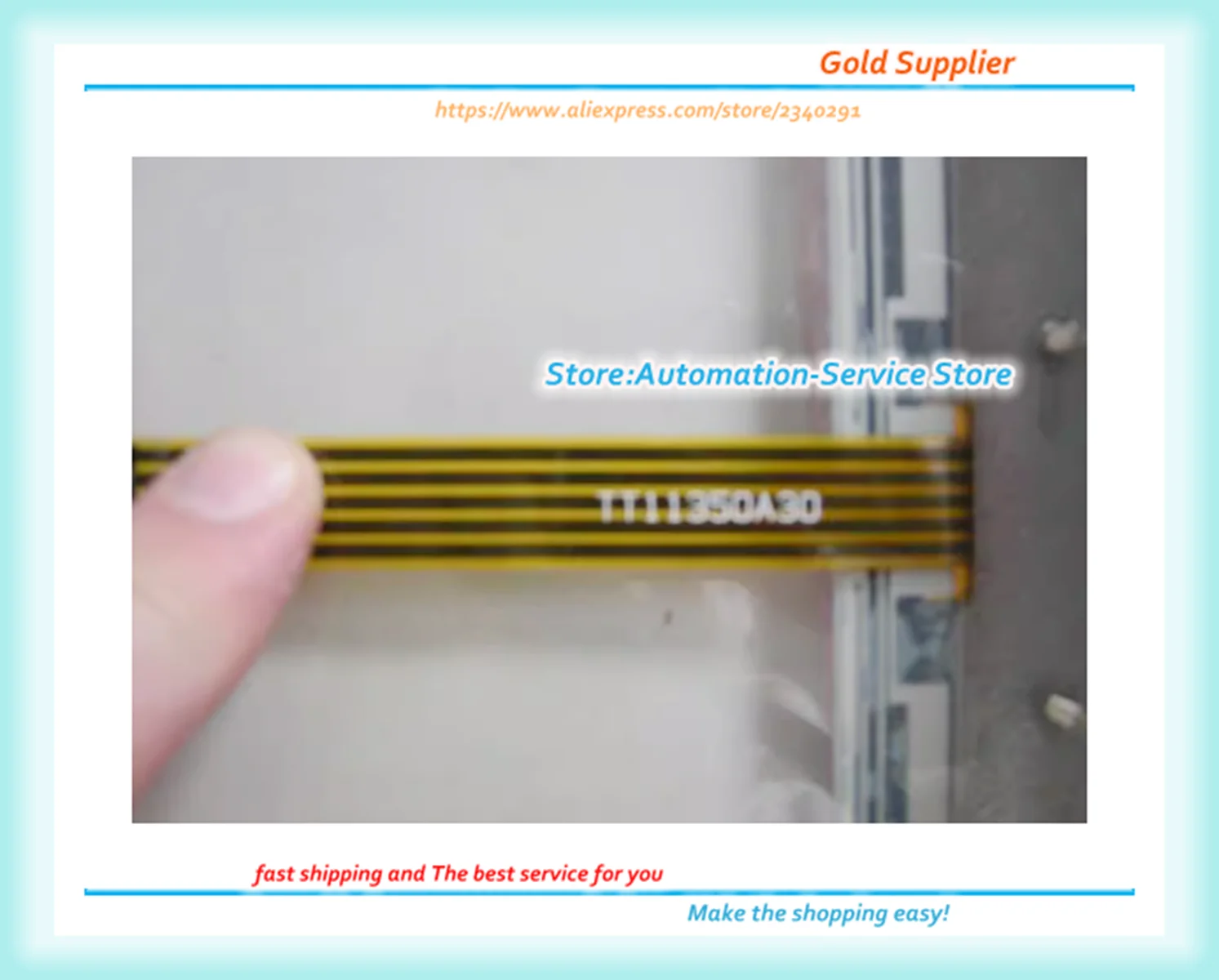 新しいタッチスクリーンガラスパネル、p/n: tt11350a30