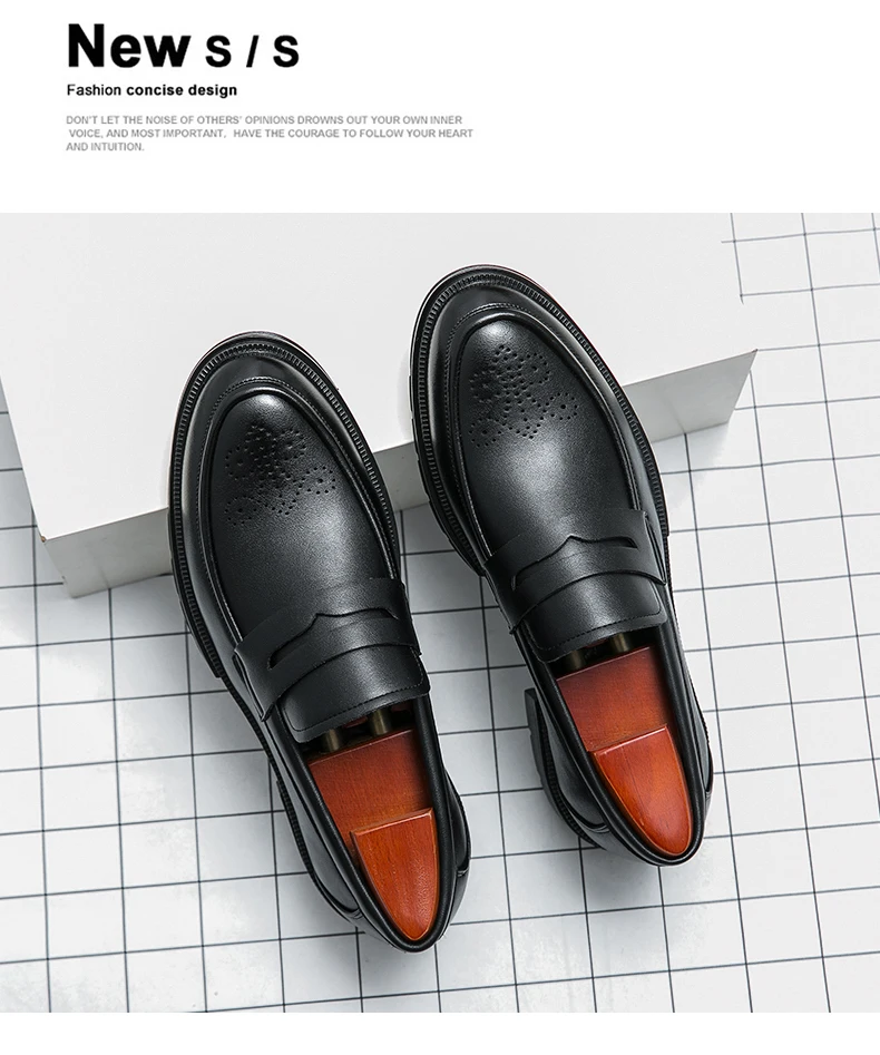 Zapatos Brogue clásicos para hombre, zapatos de cuero de tendencia para bodas y eventos sociales, zapatos de vestir de alta calidad para hombre, zapatos informales de negocios para hombre