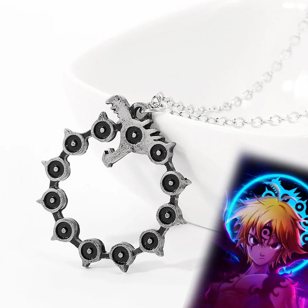 Dragon's Sin of Wrath Meliodas Necklace Jewelry Elizabeth Liones Diane Cosplay Costumes DIY Props for Party Anime Peripherals