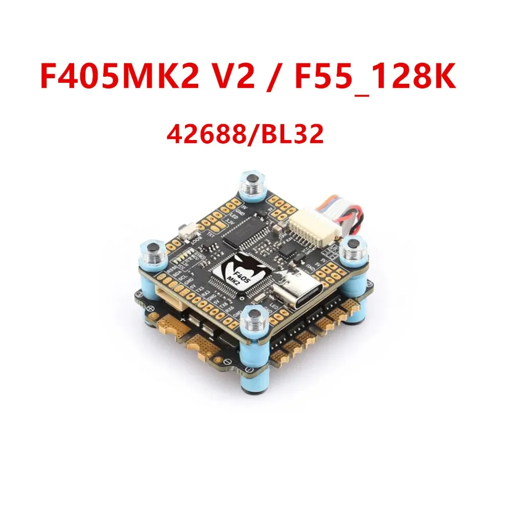 Diatone MAMBA F405MK2 V2 MPU42688 Vluchtcontroller F55 128K BL32 ESC Stack/Flytower 30MM/M3 Voor FPV Racing Drone