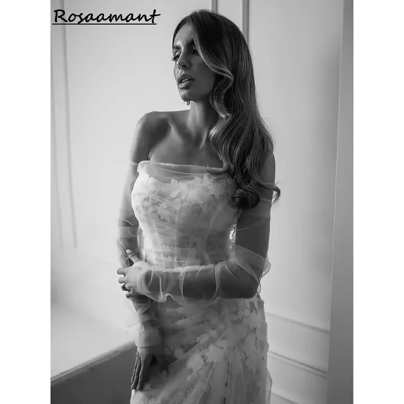 فساتين زفاف حورية البحر رائعة بدون حمالات مع سترة مزينة بالدانتيل فساتين زفاف ريفية