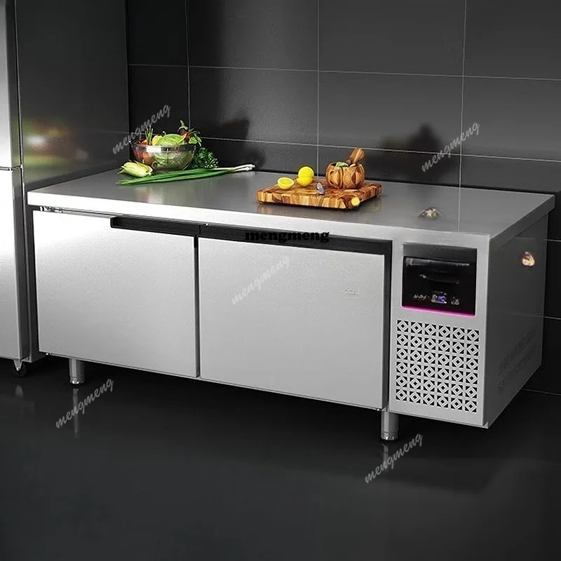 

Fresh-keeping workbench Refrigerated cabinet Commercial refrigerator Milk tea shop Kitchen refrigerated console