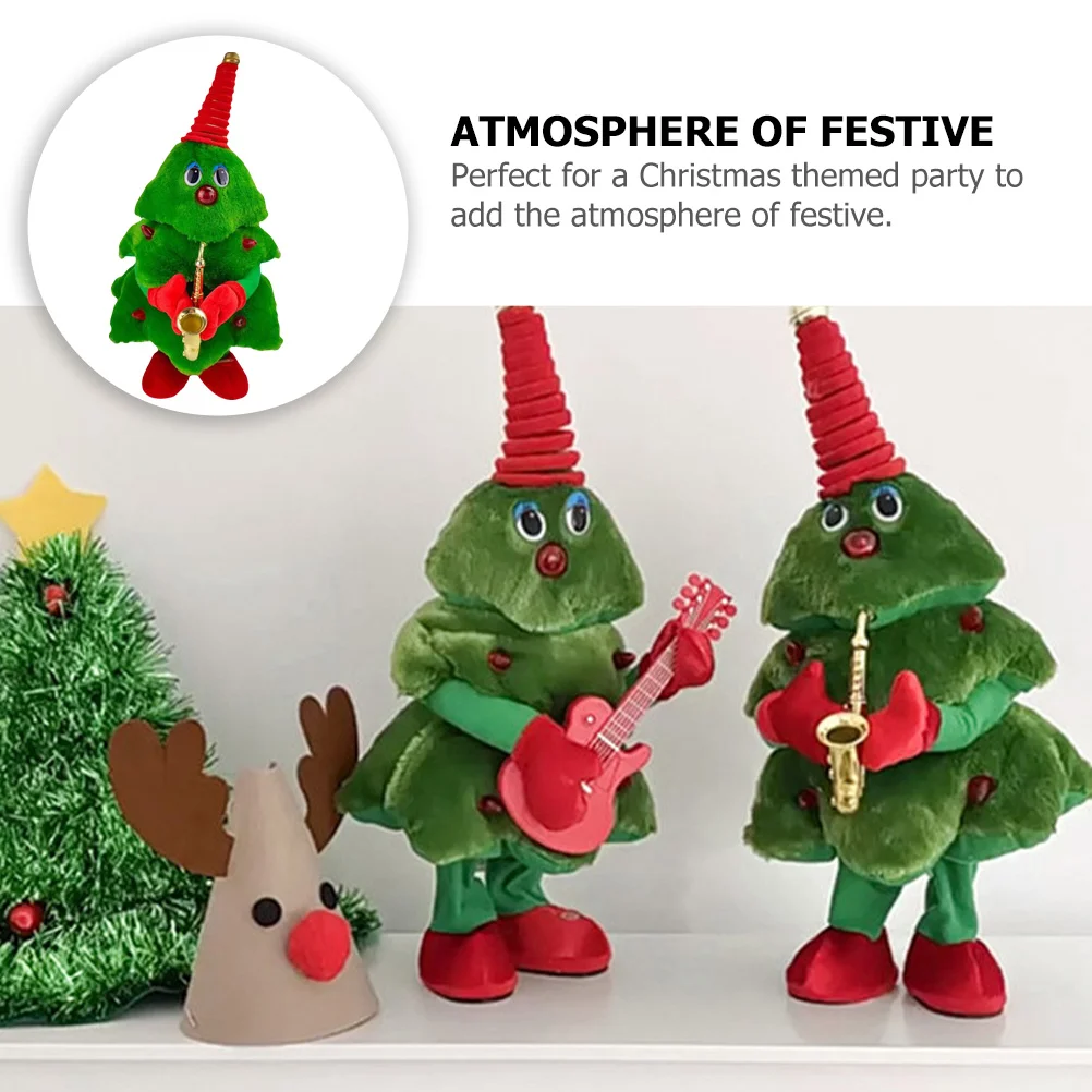 Toy Christmas Tree Child Children’s Toys Singing Plush Plastic Dancing Electric