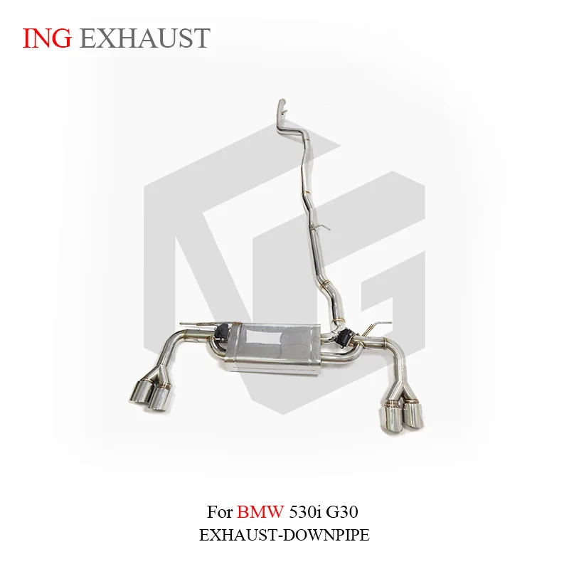 

ING Exhaust Upgrade Ultra Stainless steel Catback for BMW 530i g20 g30 3.0t Car Electronic Control Remote Valve Sections System