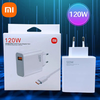 Xiaomi Mijia Charger Turbo Fast Charge 120W EU Hypercharge Gan Adapter For Redmi Note 11 12 13 Pro Plus 5G Mi 14 13 13T Cable