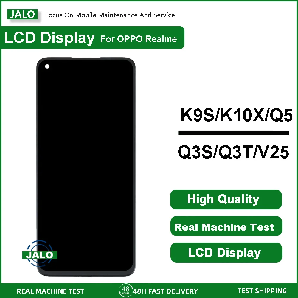 JALO شاشة LCD الجمعية ل ممن لهم K9S K10X K10 نابضة بالحياة Realme Q3S Q3T V25 شاشة الكريستال السائل شاشة تعمل باللمس لوحة ال سي دي استبدال