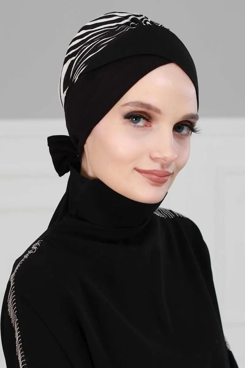 Padrão de zebra de osso penteado com cinto