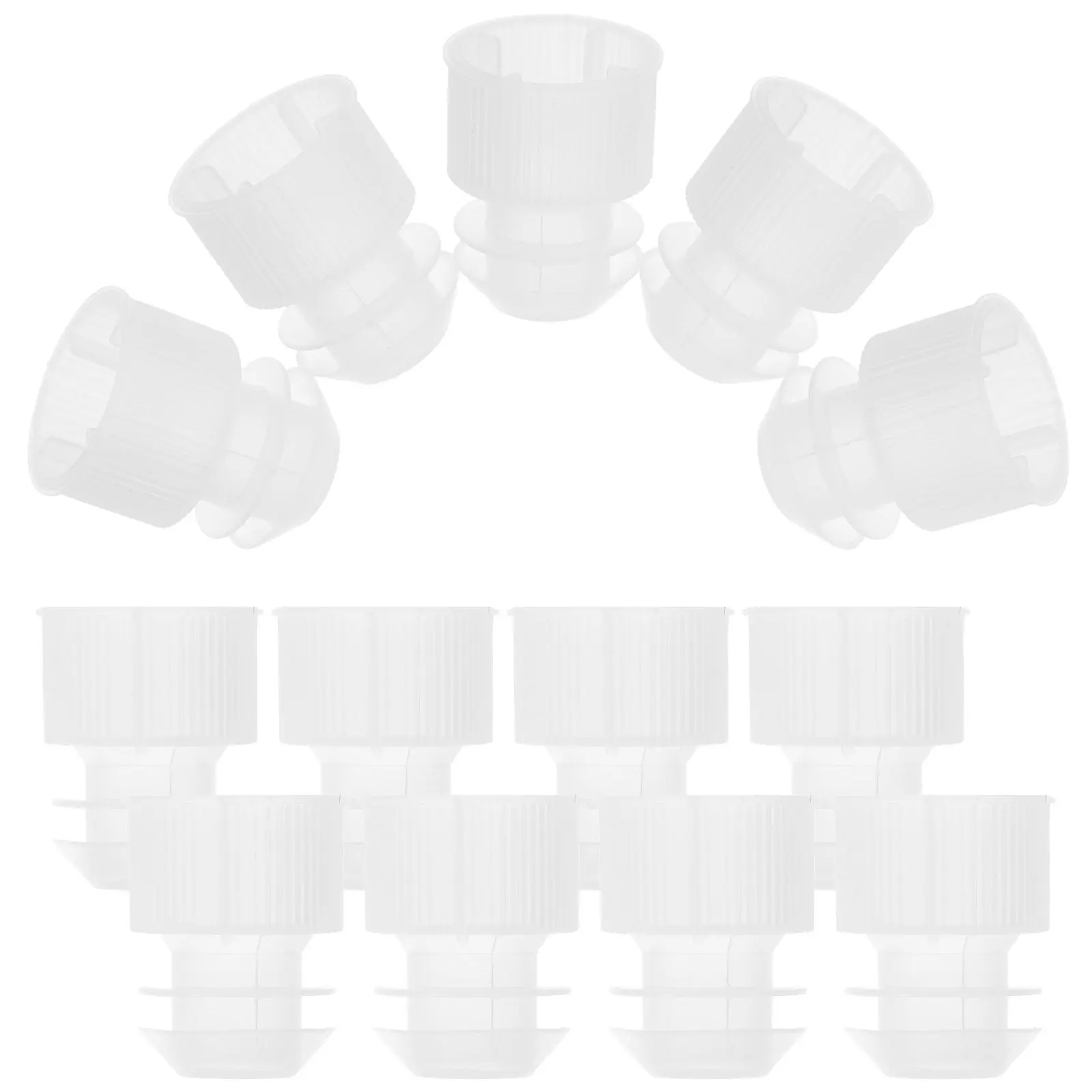 100Pcs Lab Test Tube Sealing Stoppers Robust Plastic Bung for Vials and Bottles Leakproof Solid Design