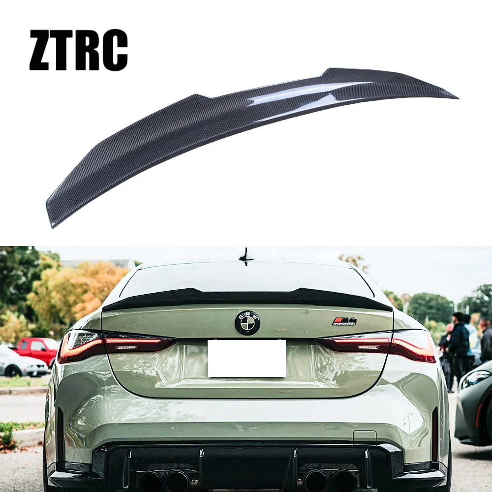

4 Series G22/G82 M4 PSM Style Real Carbon Fiber Material Rear Spoiler Trunk Wing 2020-2024