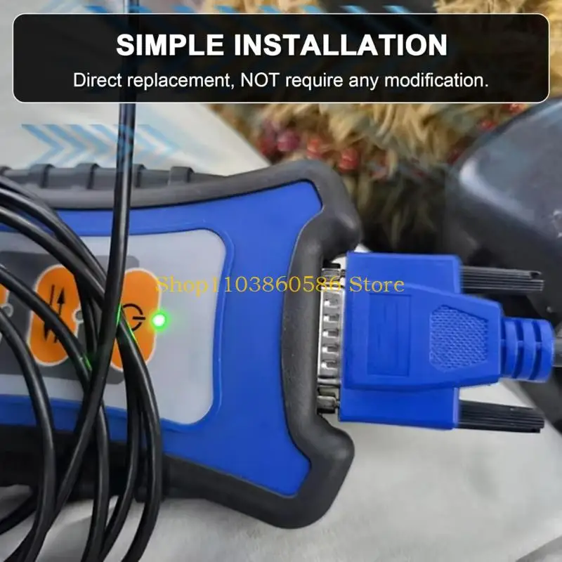242A Heavy Duty Car OBDII 16 Pin Connector Cable for Nexiq USB Link 2 3 Devices Reliable Data Transmission Car Repair 493113