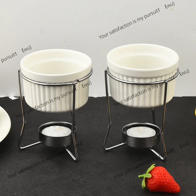 Stainless Steel Ceramic Butter Heating Oven Simple Baking Butter Nonstick Pan Butter Melting Furnace