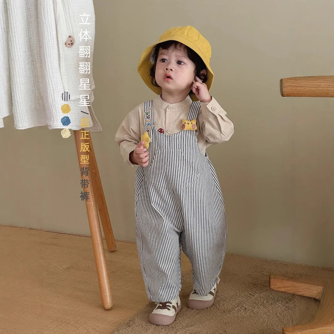 

New Spring Autumn Baby Girls Boys Doll Loose All-match Casual Pants Kids Jumpsuits Outfits Baby Girls Boys Overalls