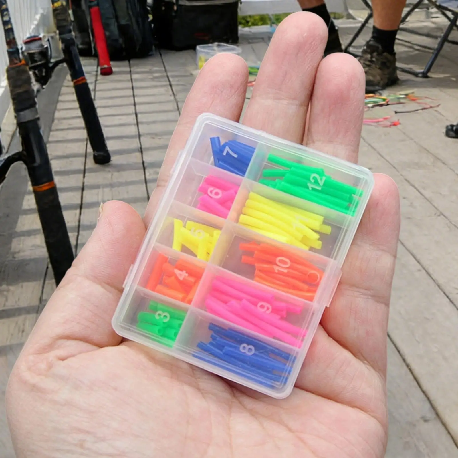 

Трубка для рыболовной лески, стабильная, портативная, цветная, с коробкой для хранения, набор для оснастки для ловли карпа, для отдыха на природе, на озере, на мелководье