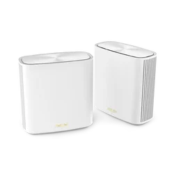 ASUS ZenWiFi AX XD6 (W-2-PK) AX5400, 2.4&5GHz OFDMA Whole-Home AiMesh WiFi 6 Router System Coverage 5,400Sq.ft 5.4Gbps Mesh Wi-F