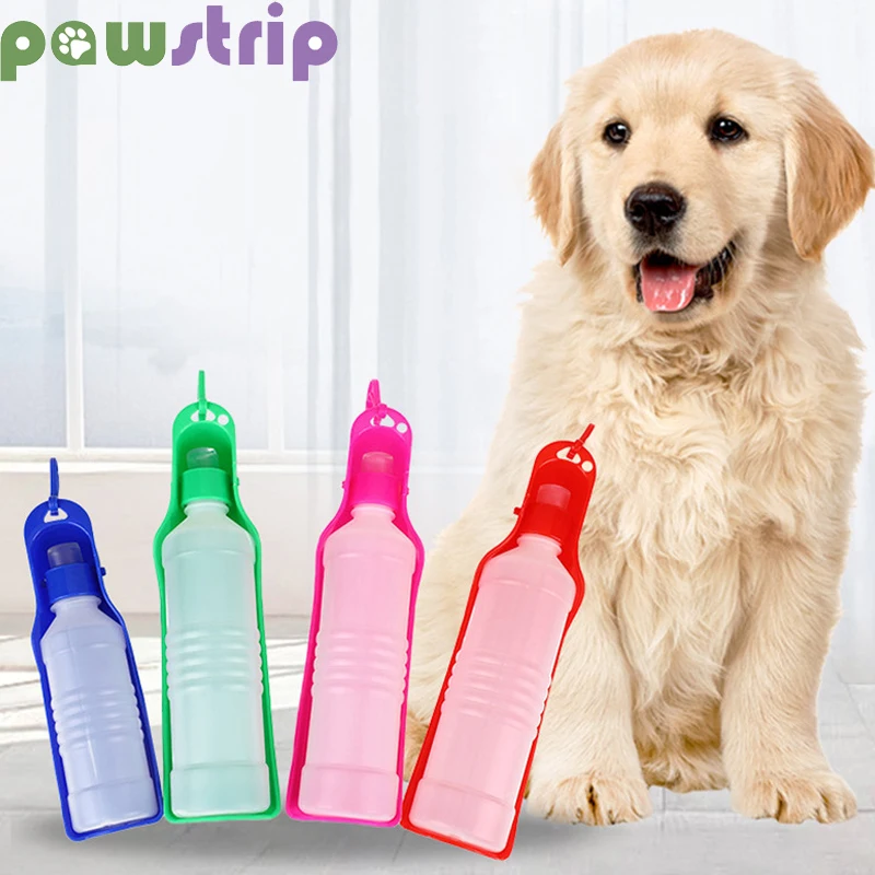 

250ml/500ml Pet Dog Water Bottle Portable Outdoor Travel Dogs Cats Drinking Bottle Plastic Dogs Water Dispenser Pet Supplies