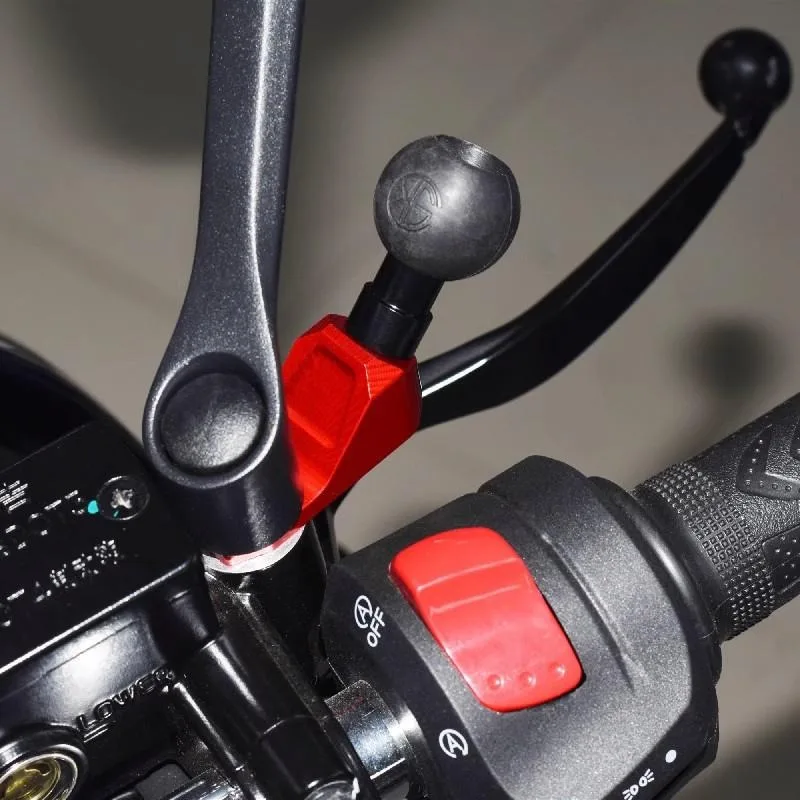 360° Swivel Ball Head Phone Mount for NMAX/XMAX – Mirror Base Mount, Sturdy Holder, Easy Install