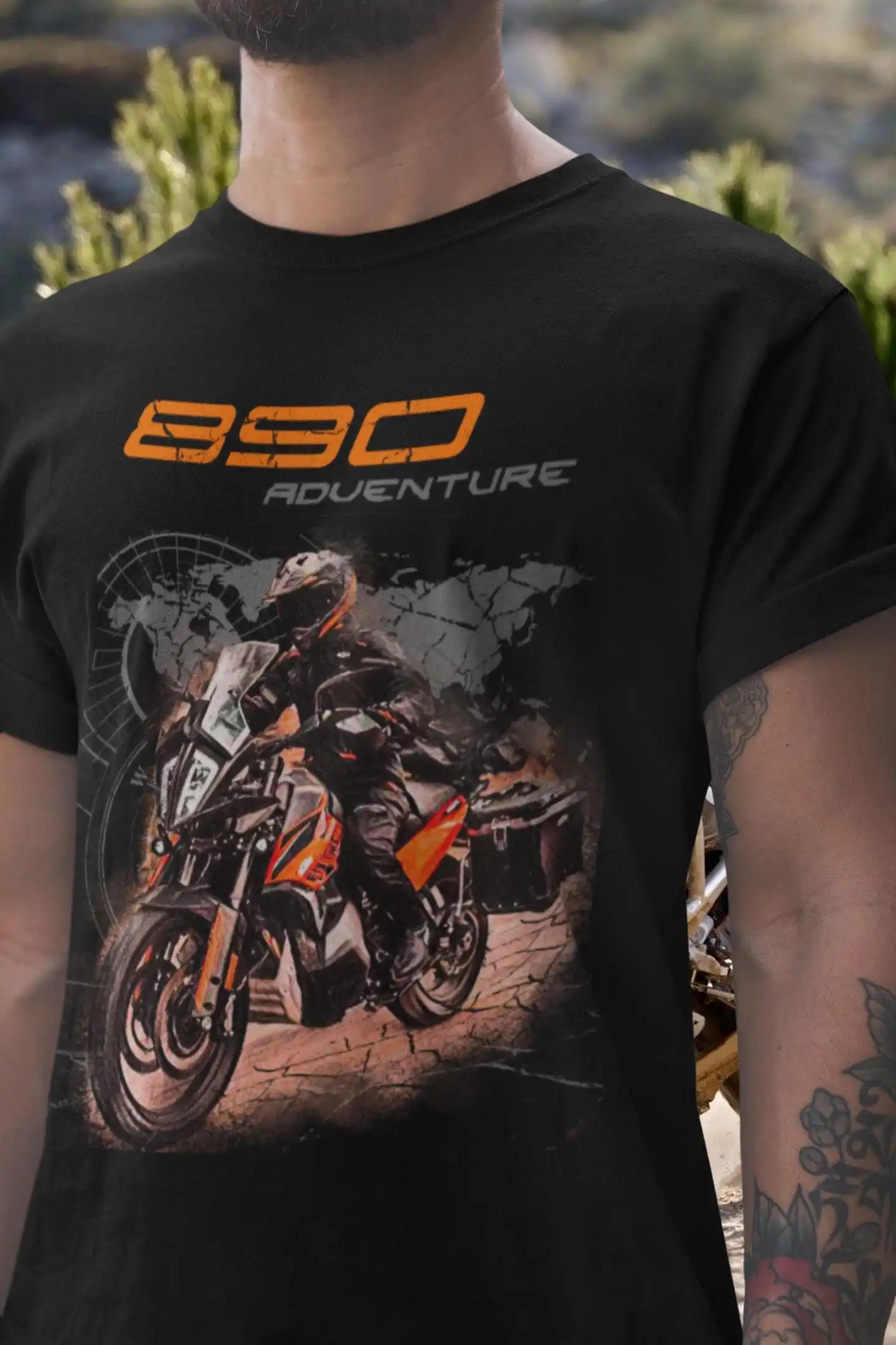 890 Adventure T Shirt for Motorcycle Riders Fan Gift for Bikers Touring Rally Travel Enduro Dual Sport Adventure Bike Tee Shirt
