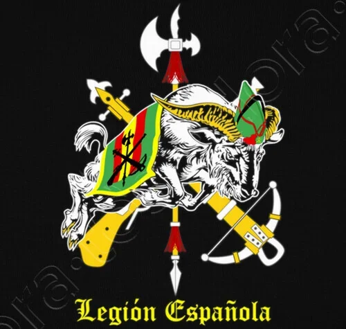 CAMISETA CABRA La LEGION España Men T-Shirt Short Sleeve Casual Cotton Boys T-Shirts