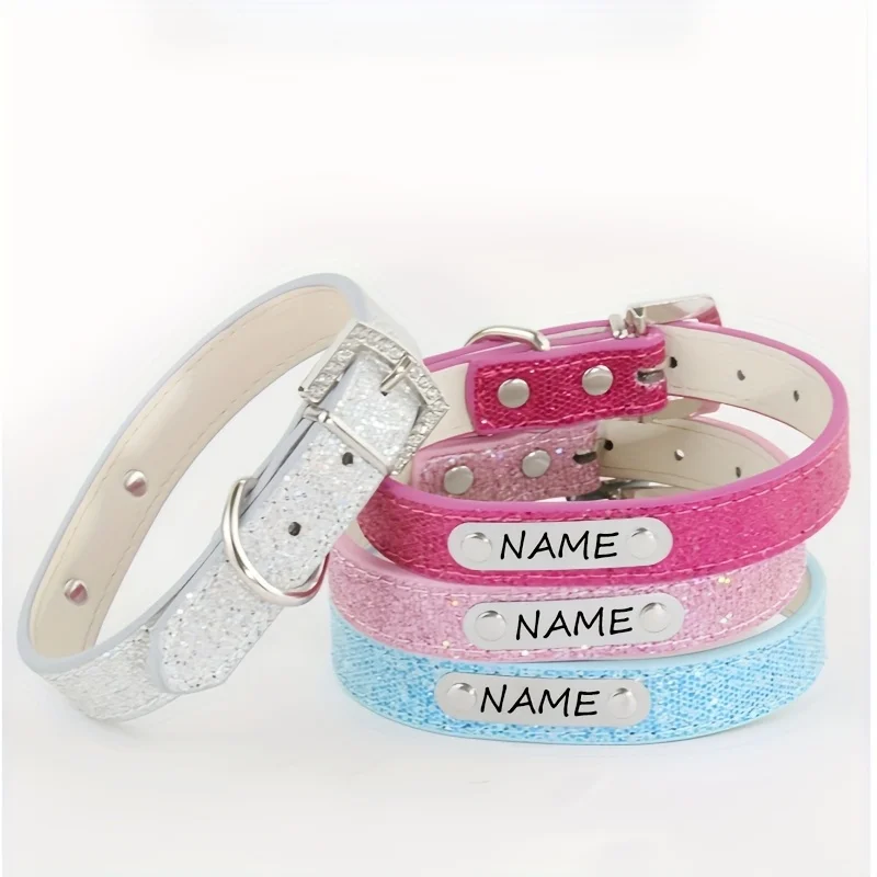 Collar de perro personalizado con etiqueta de identificación y nombre - imagen 2