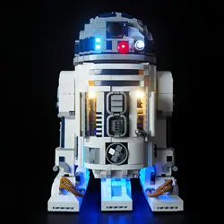 Hprosper 5V LED Light For Star Wars: R2-D2 75308 Decorative Lamp With Battery Box (Not Include Lego Building Blocks)