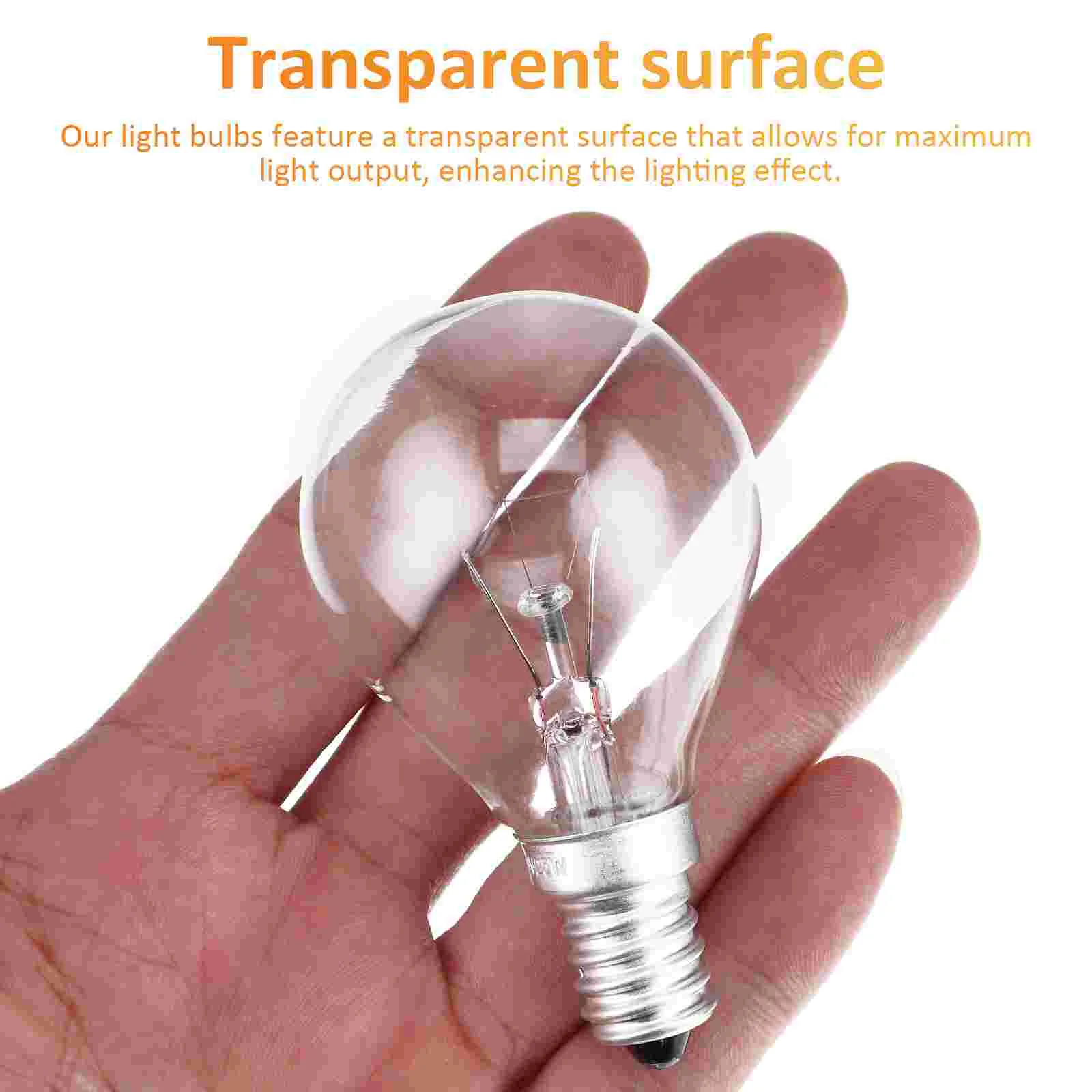 2 Pcs Aromatherapy Light Bulb Decorative Ceiling Fan Glass Oven Replacement