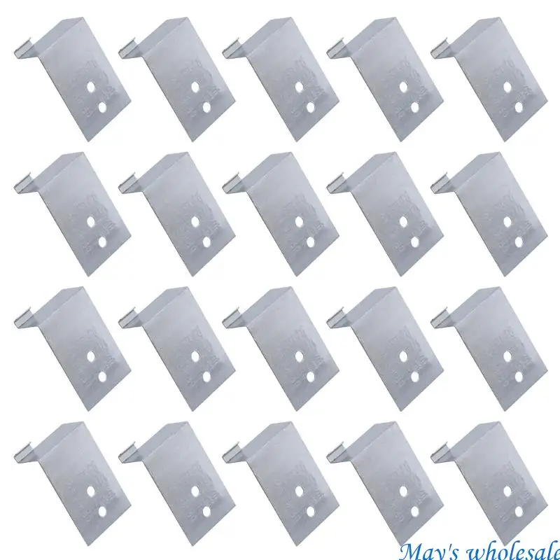 20Pcs Door Hinge Repair Plate Side Panels Mount Plates Door Hardware Window Furniture Accessories Easy to Install 448A