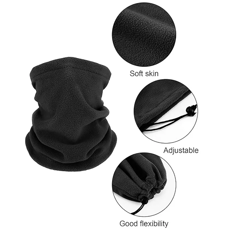 جديد للجنسين القطبية الصوف قابل للتعديل سميكة الرقبة أدفأ قناع الوجه سنود وشاح قبعة تزلج يندبروف الشتاء الرقبة الجراب بالاكلافا