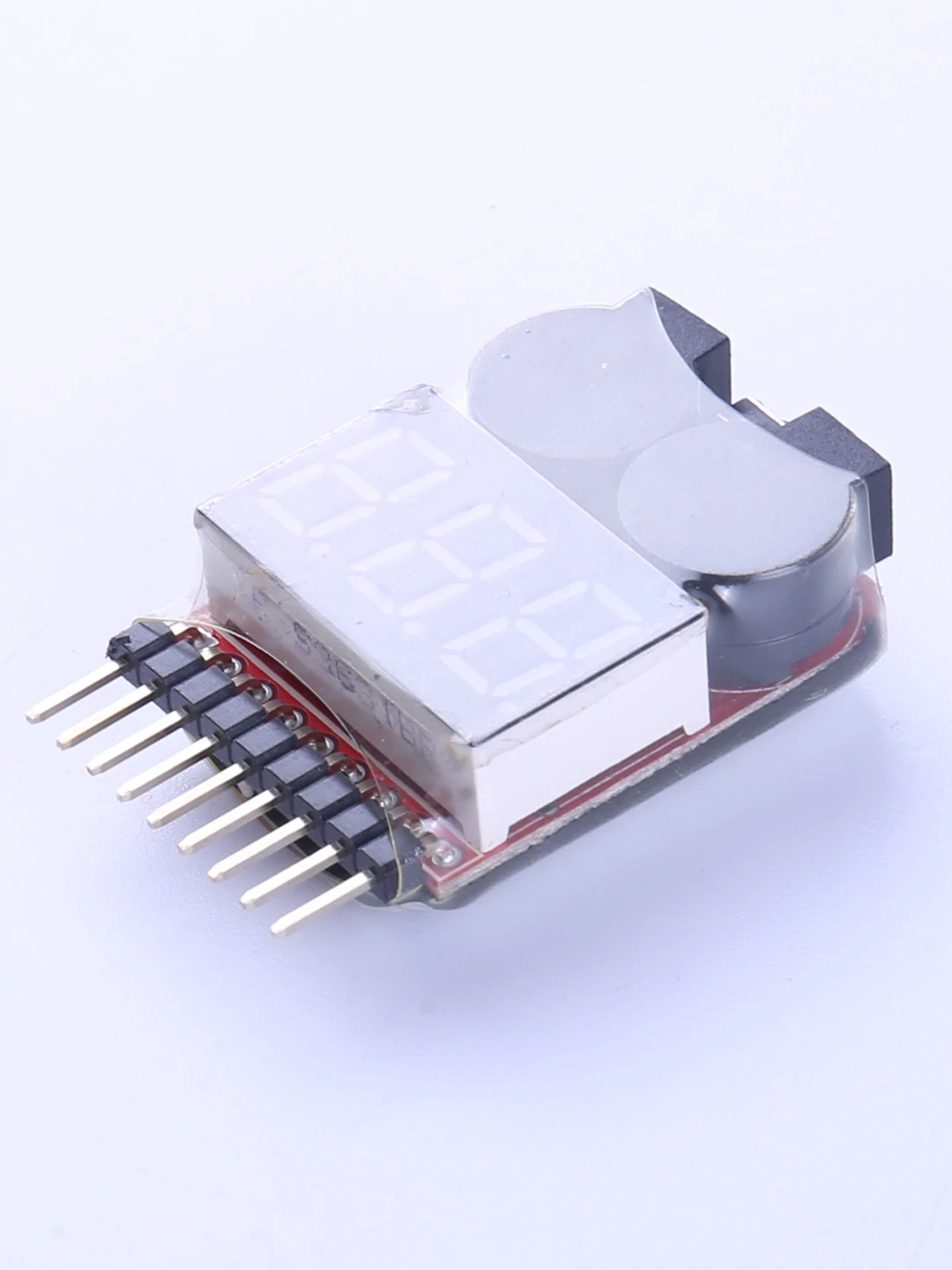 Multi function battery display BB beep low voltage alarm, dual function model airplane battery buzzer 1-8S