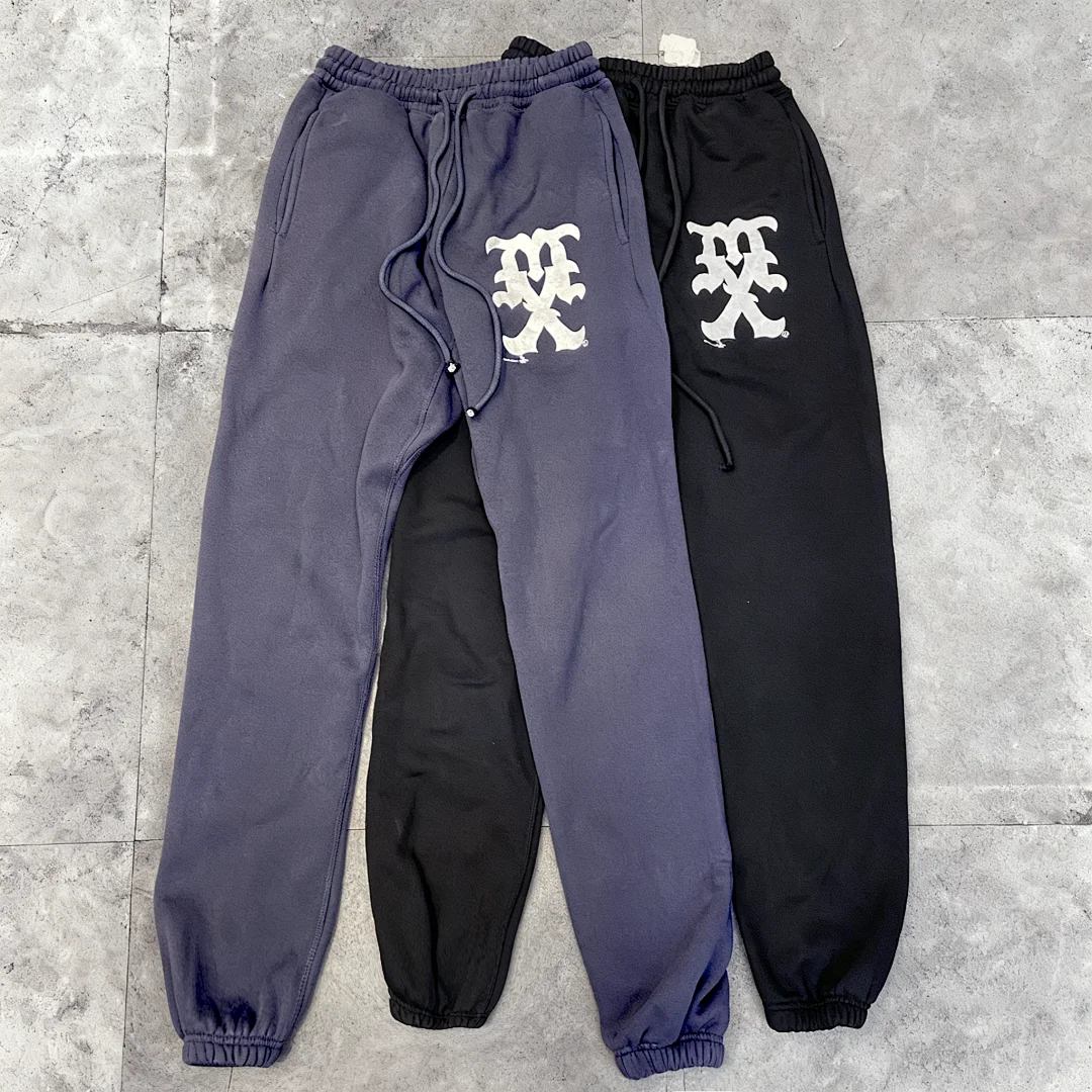 2026 Saint American street retro letter print washed vintage loose casual cuffed sweatpants Men Casual Pants Sweatpants