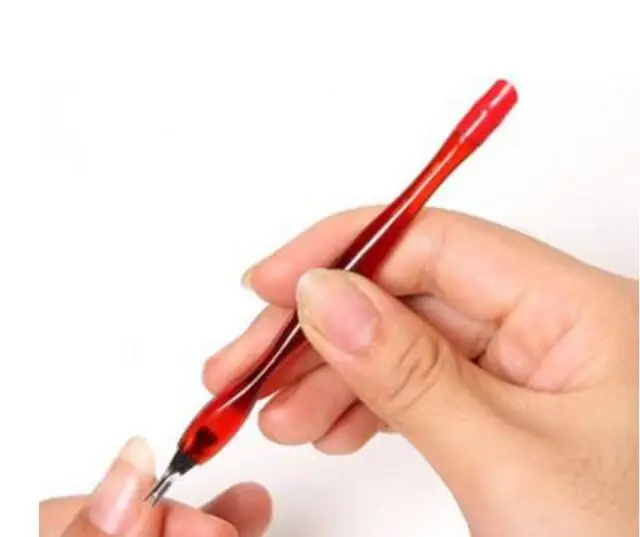

EasyNail 10 шт. (5 толкателей + 5 вилок) Инструмент для дизайна ногтей Вилка для омертвевшей кожи Триммер Нож для пилинга Засіб для удаления кутикулы Салон Толкатель кутикулы Розовый