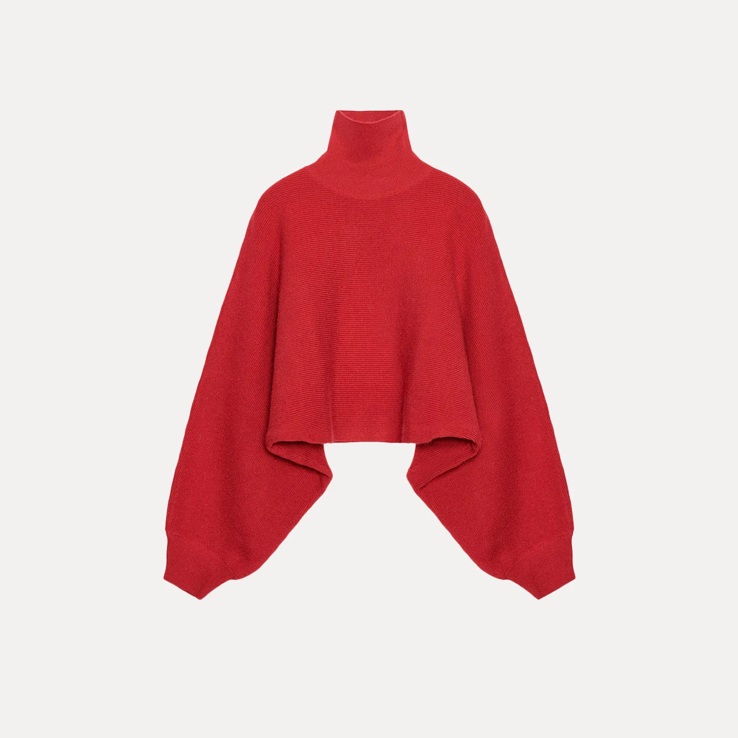 Z Women's Faionable Versatile Wide Sve Knitwear 2025 New Sle Loose Fit High Collar ort Length Autumn Season