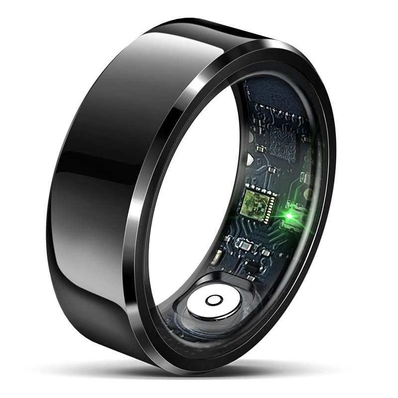 

Fitness Smart Ring R6 Waterproof Health Check Tracker with Sleep Call Functions Case Material Steel Alloy