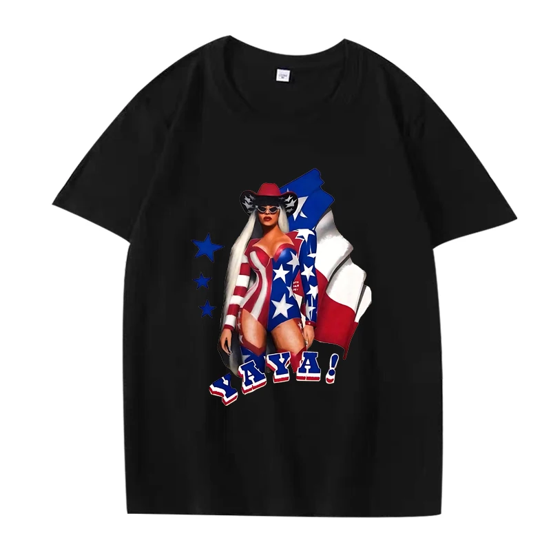 

Cowboy Carter Beyoncé Essential graphics T Shirt men women Oversized 100% Cotton fashion short sleeve Summer print Unisex tops