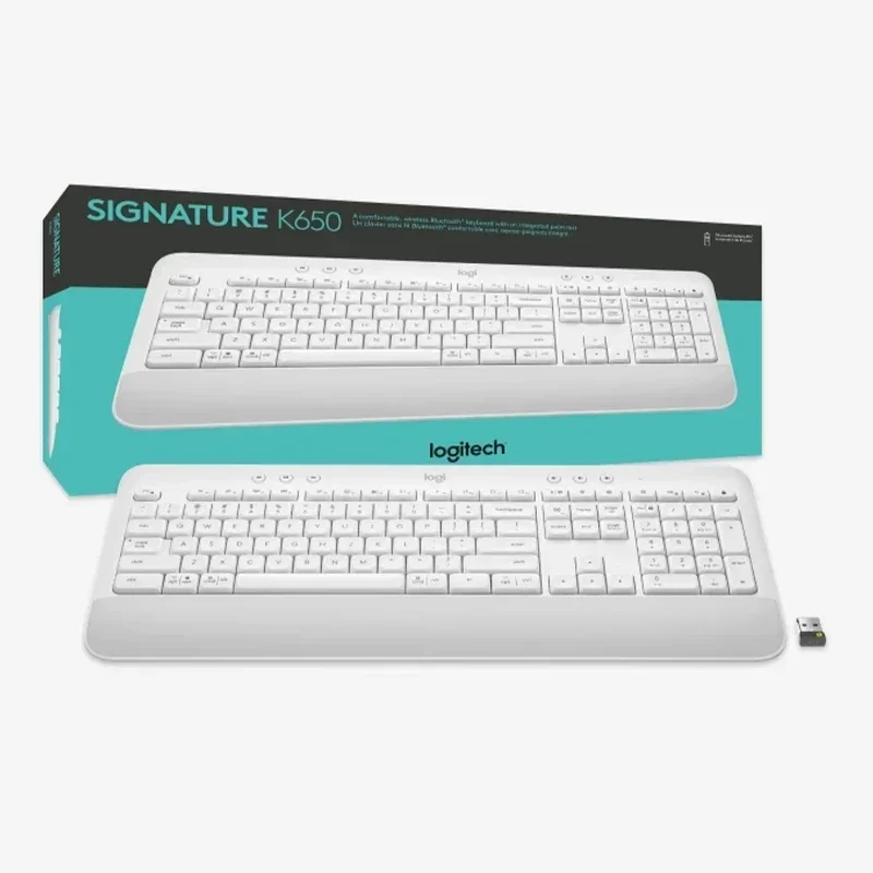 Originele Logitech Signature K650 Teclado Sem Fio |   Conforto full-size |   Bluetooth & Logi Bolt USB |   Receptor Inclusief PC-laptop