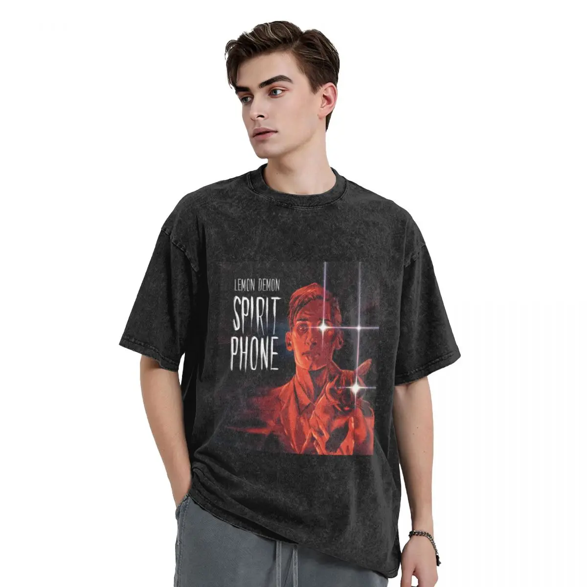 

spirit phone T-Shirt vintage designer shirts mens clothing