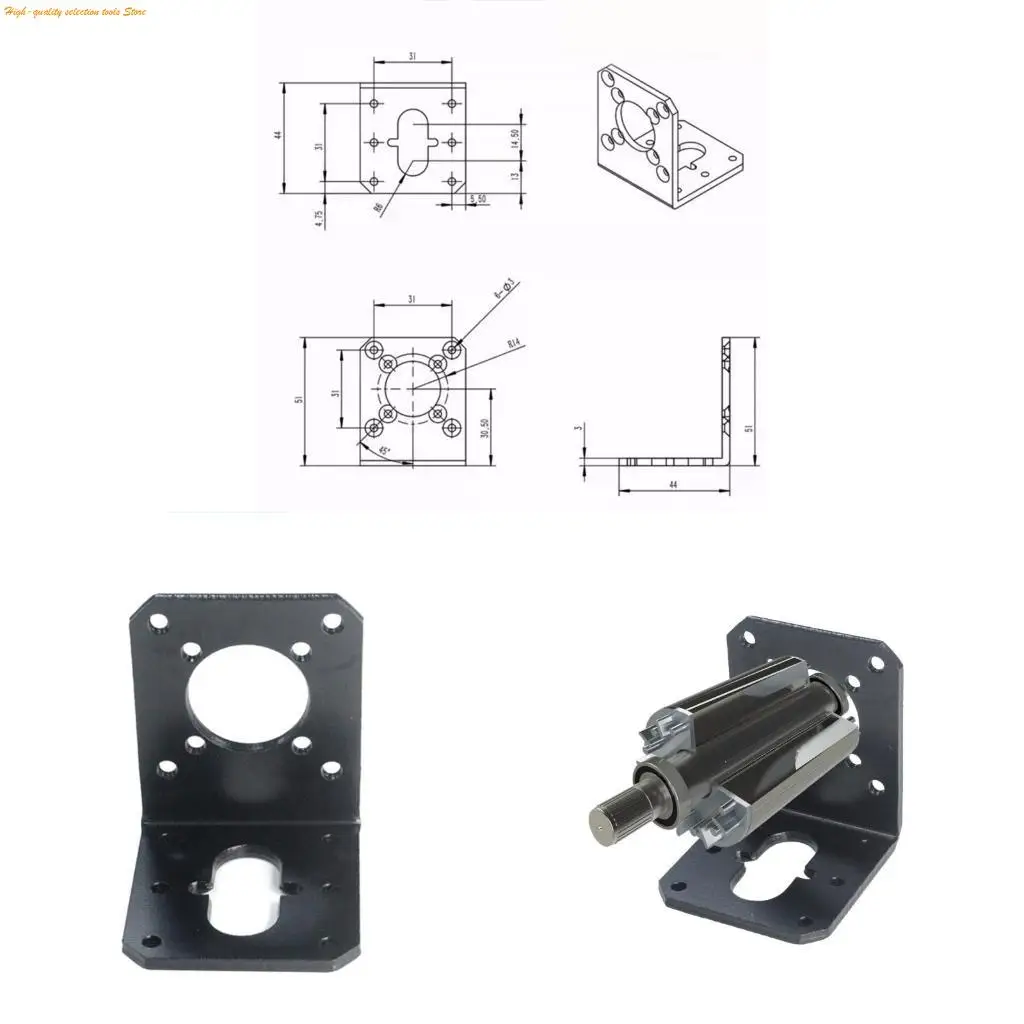 203F Fixing Base Motor Bracket Planetary Reduction Motor Fixing Bracket For PG36
