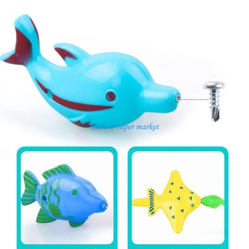 Jouets pêche magnétiques 090B, 29 pièces, canne à poisson en plastique, ensemble d'étang pour enfants, cadeaux d'eau