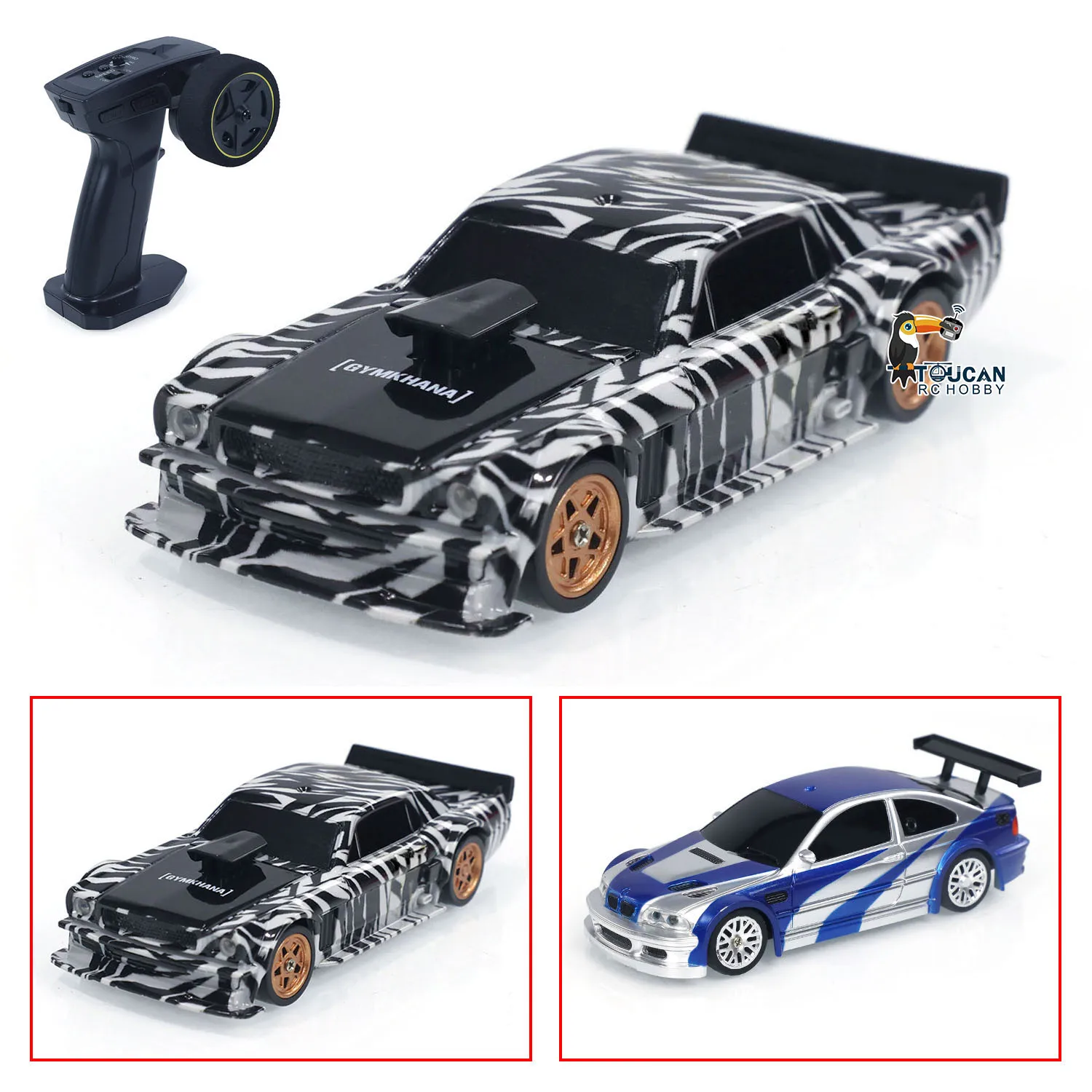 

RTR RC Dift Race Car 1/43 Scale 4WD Gyro Four-wheel Drive Radio Control High Speed Model 2.4G Racing Drifting Cars Gifts Toys
