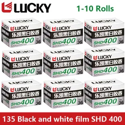 1/3/5/10 Rolls CHINA LUCKY 135 Black And White Film SHD400 36 Sheets With DX Code ISO 400 Exposure(Expiration Date: 2027)