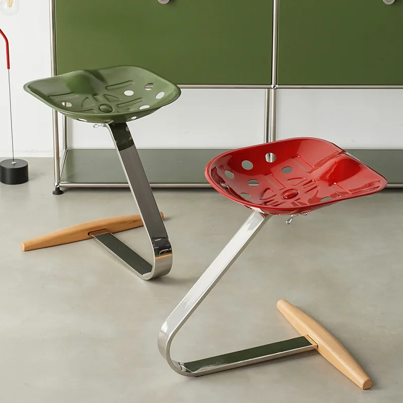 Tractor Chair Stool Creative Personality Stainless Steel Dining Chair ins Leisure Chair