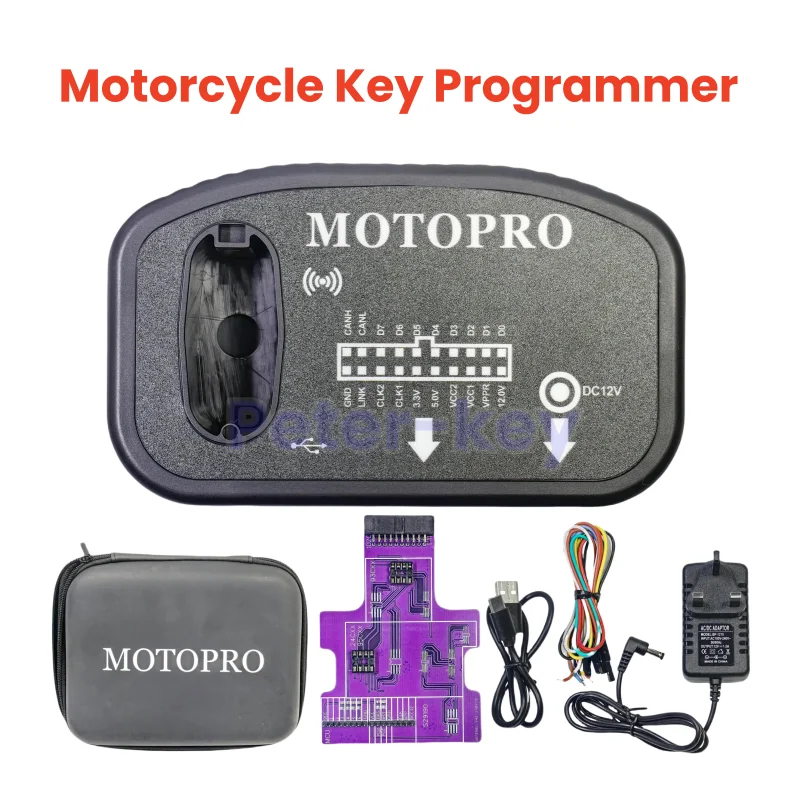 Peter-key MOTOPRO MTPRO Motorcycle Key Programmer basic version Motorcycle Transponder Chip Read Write Remote Key Programming