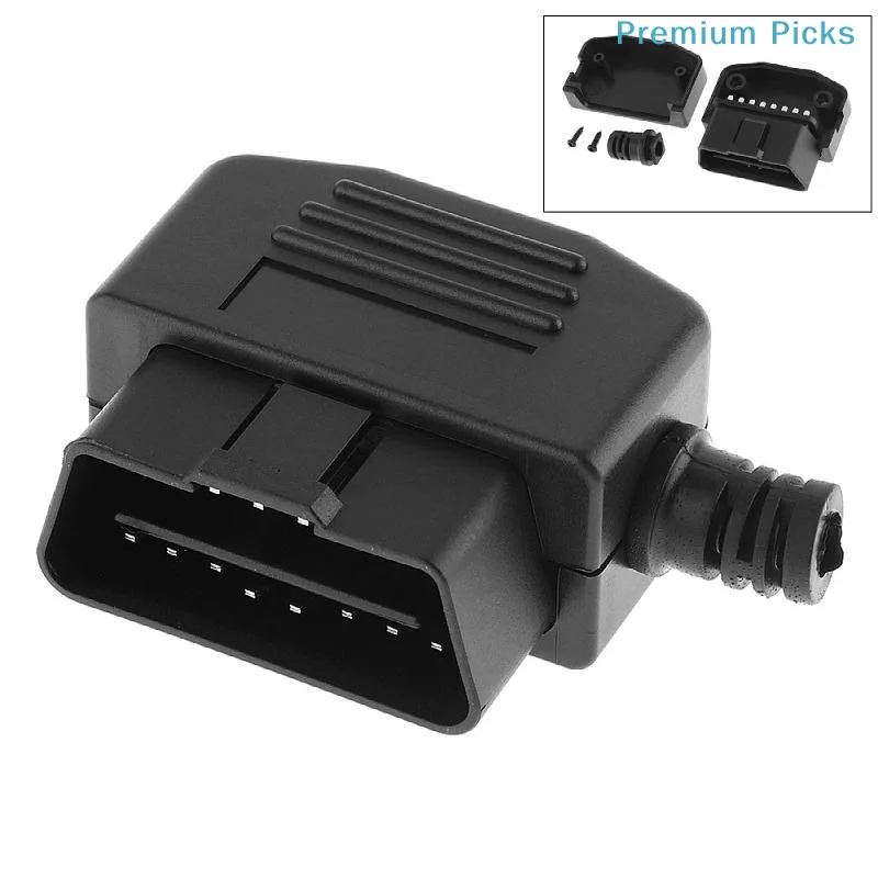 L Type 16 Pin Male Automotive Connector Cable Shock Resistant Reliable Wire Socket Plug for Off-Road Vehicle Modification