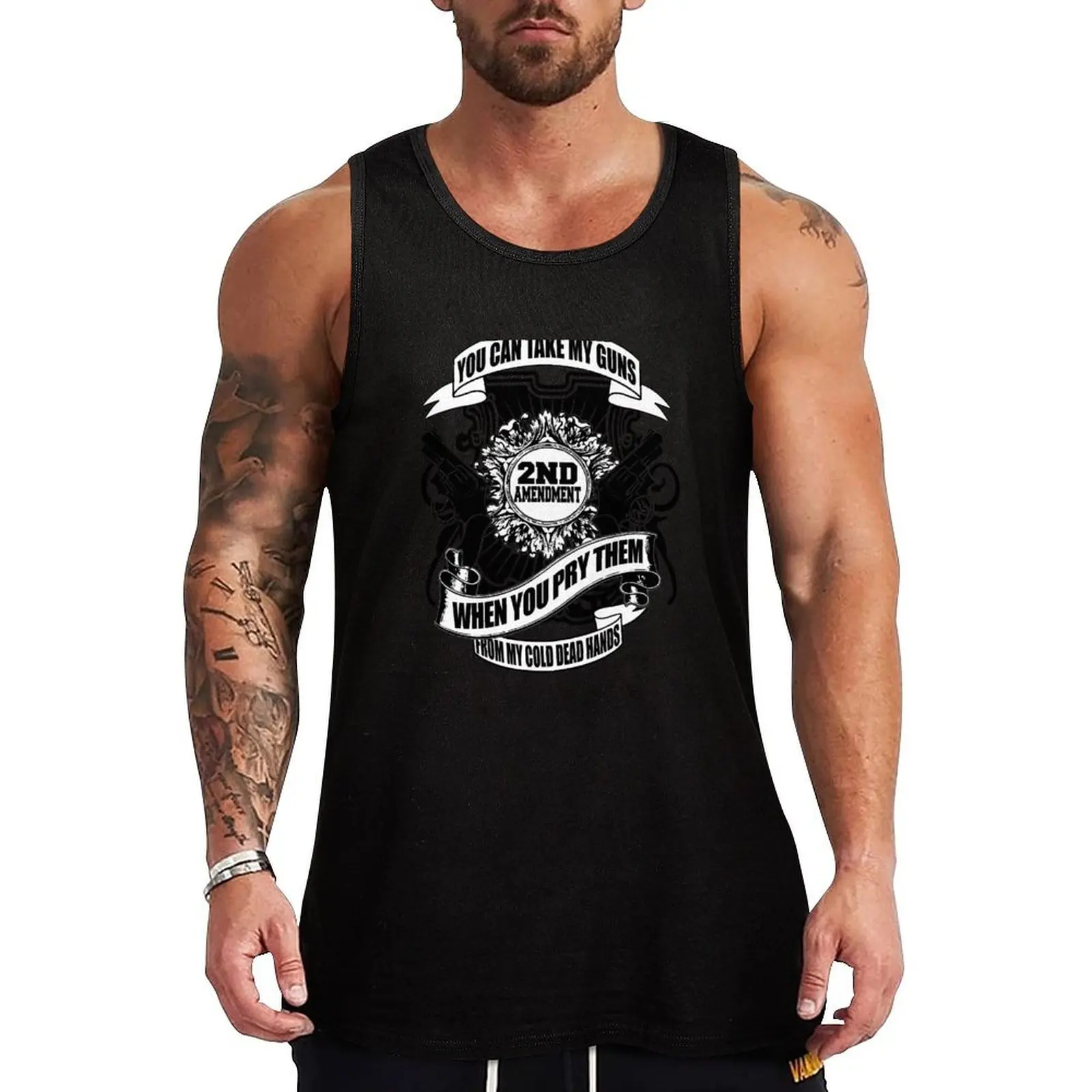 

GUNS Tank Top gym for men male top quick-drying t-shirt T-shirt man